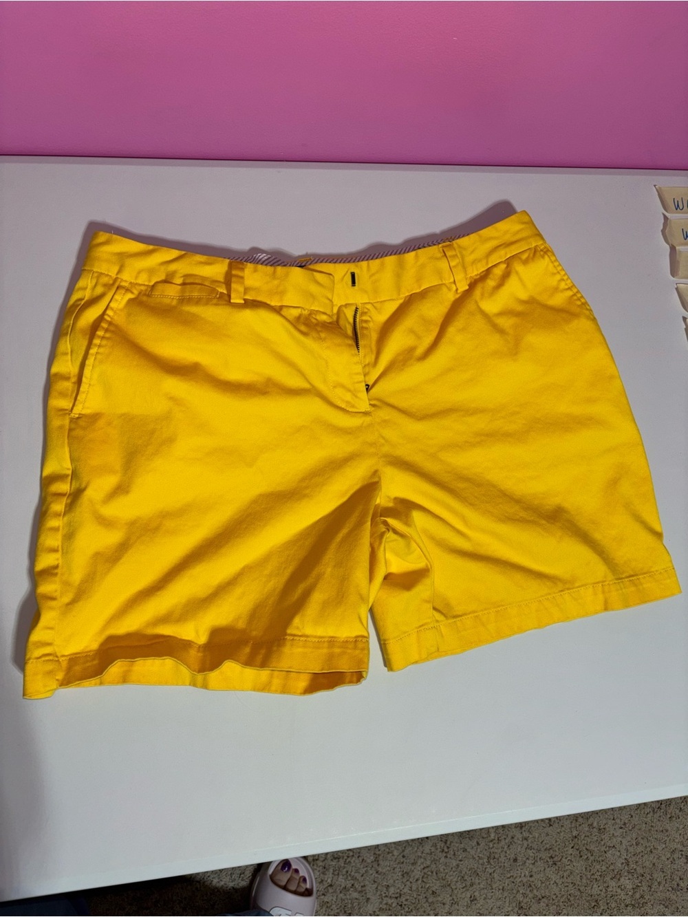 Lands' End Women’s Yellow Chino Shorts